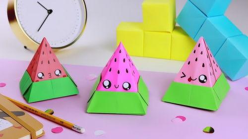 吃瓜手工折纸教程简单,跟随吃瓜教程，制作精美折纸艺术