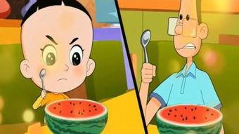 大头孩子吃瓜,大头孩子欢乐吃瓜记